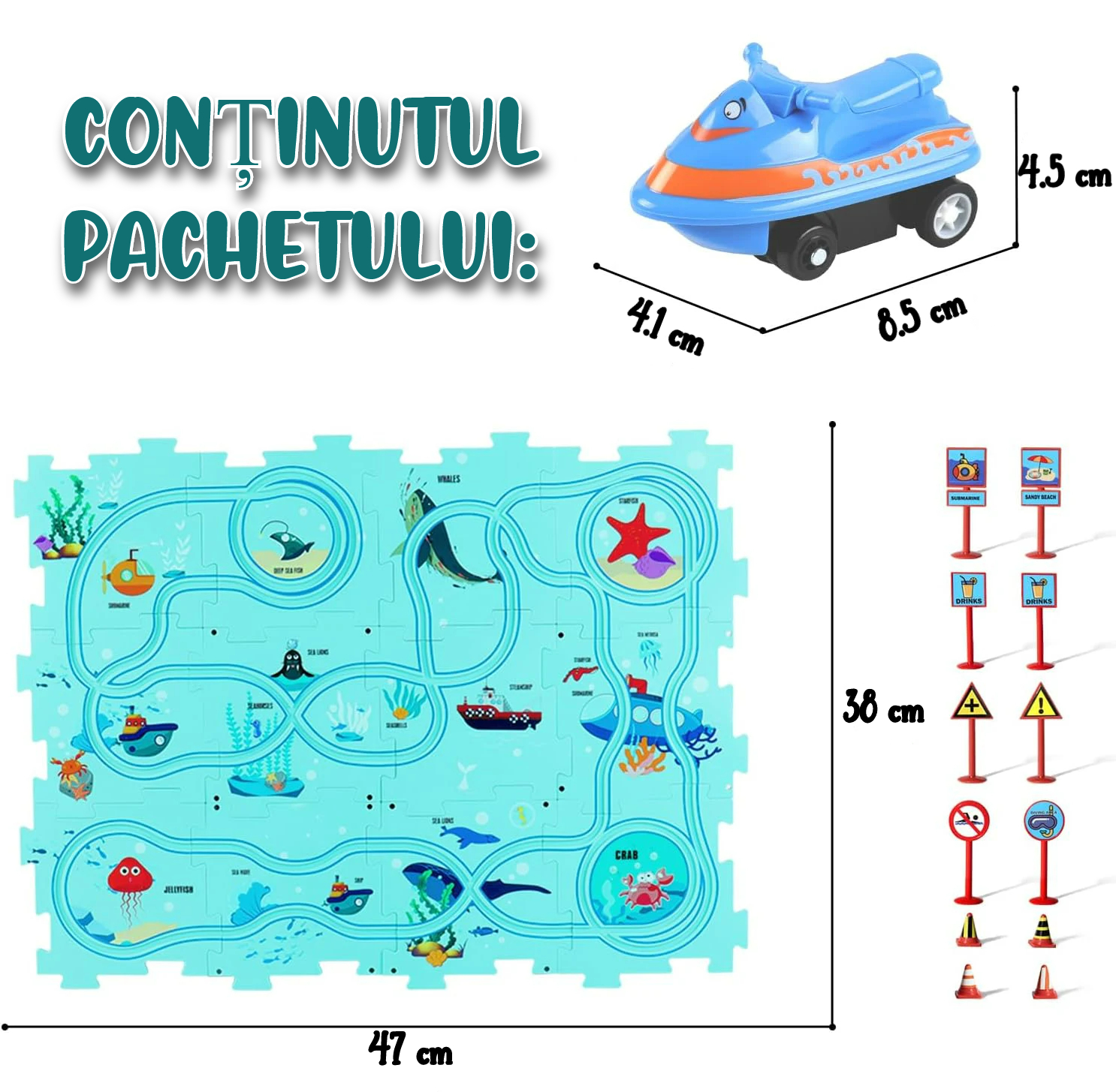 Puzzle Multifunctional Educational Pentru Copii, VENTLEX, Model